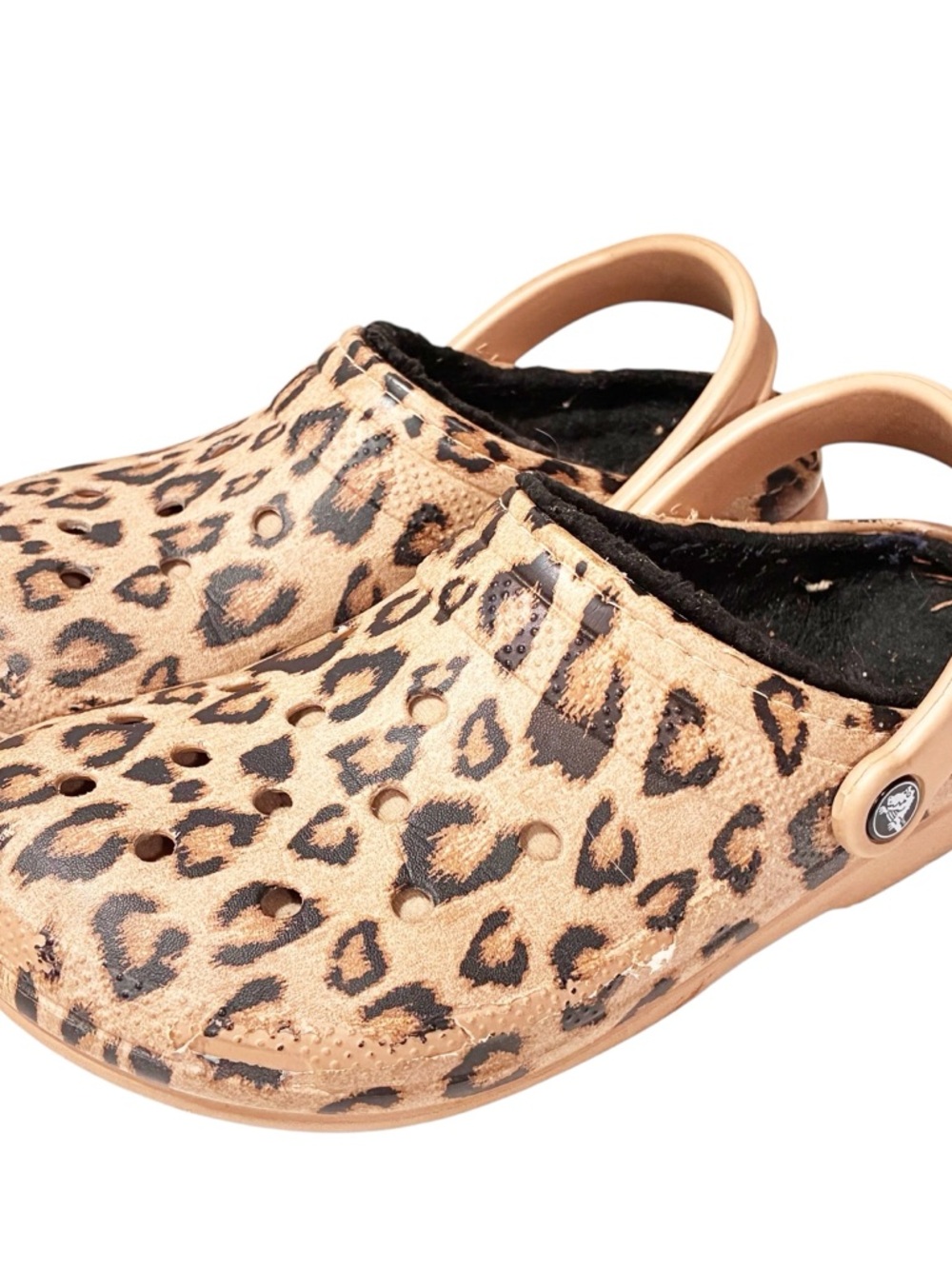 Crocs Classic Leopard Animal Print Clog Women’s Size 9 Slip on Shoe